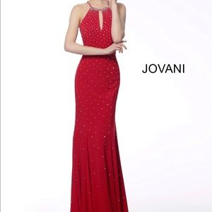 Jovani red evening gown